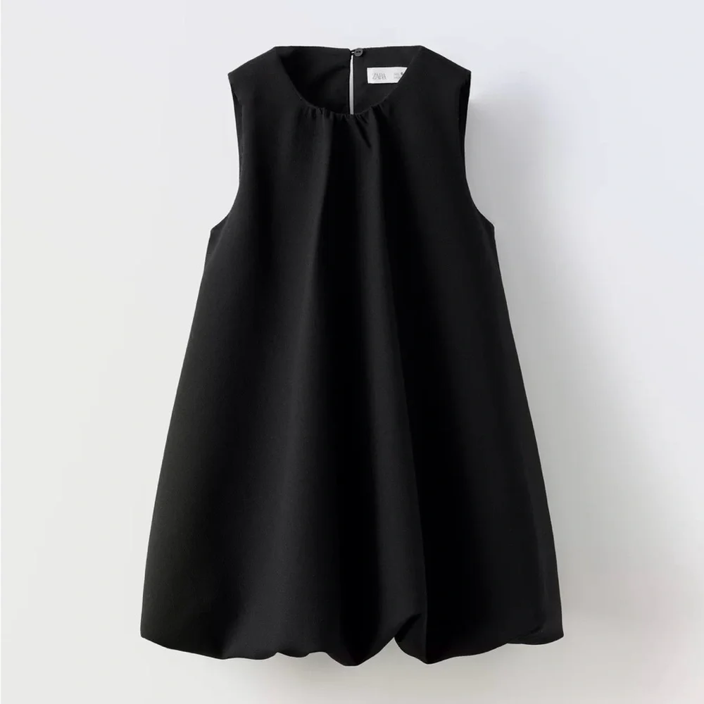 EUC Zara Girls Black Balloon Dress